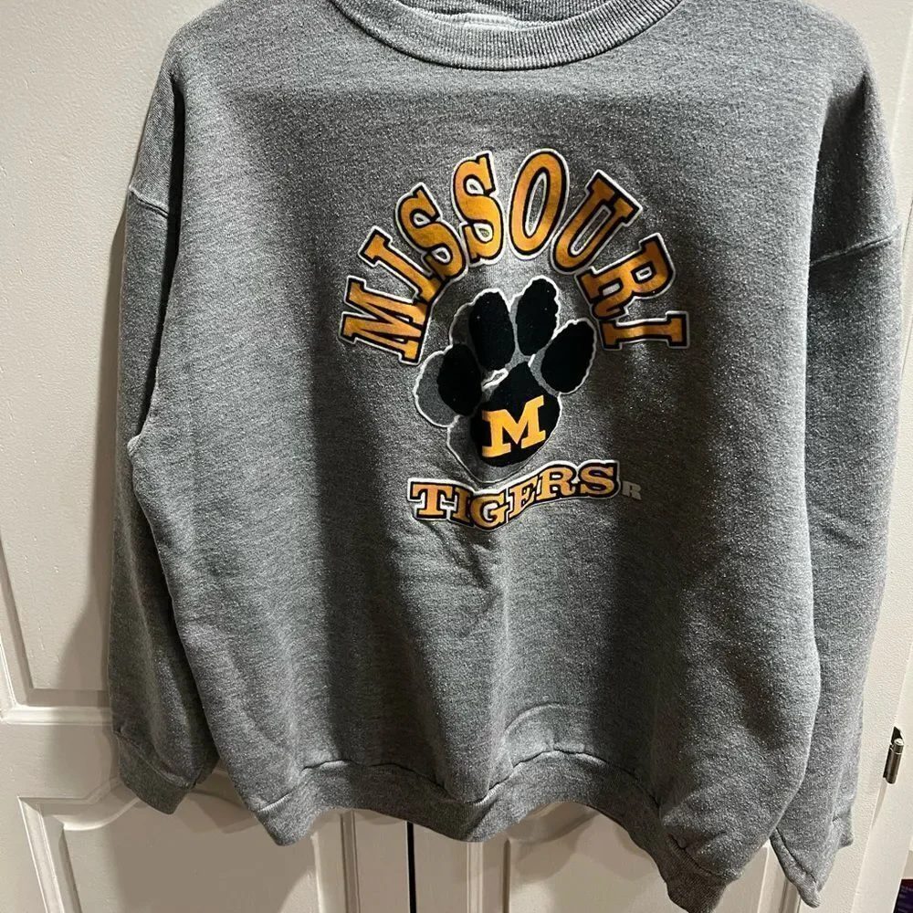 Vintage Russell Athletic 90s Missouri Tigers Crewneck Sweatshirt XL